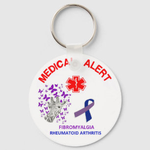 2 Fibromyalgia and Rheumatoid Arthritis Key chain