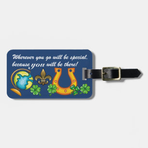 2 Fleur de Lis Tag Sisters Forever - Quote on Back