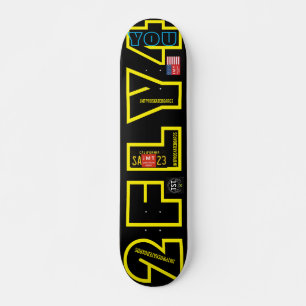 2 FLY 4 U   JMT 7 3/4" Skateboard Deck