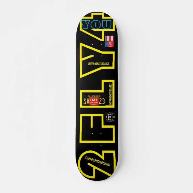 2 FLY 4 U   JMT 7 3/4" Skateboard Deck (Front)