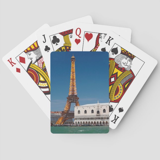 2 for 1 Venice and Paris - Mixed up World Playing Cards (Back)
