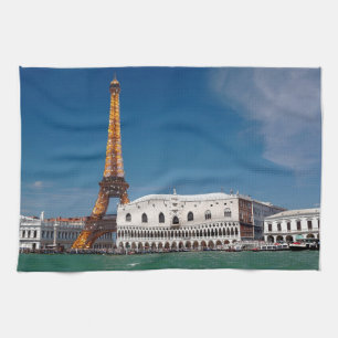 2 for 1 Venice and Paris - Mixed up World Tea Towel
