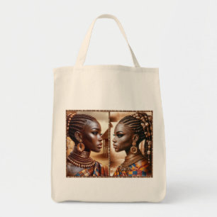 2 girls tribe tote bag