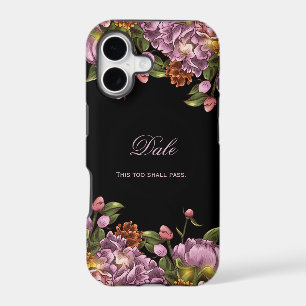 #2 Girly Personalised Pink Peony Floral
