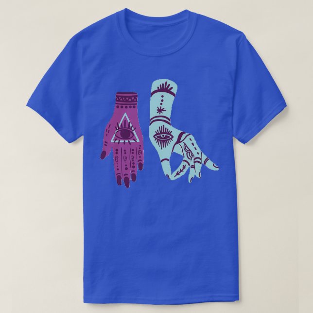 2 Goth Hand Eyes T-Shirt (Design Front)
