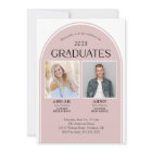 2 Graduates Rose Arch Double Graduation