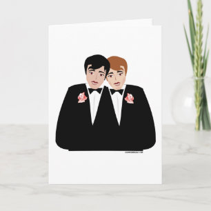 2 Grooms Gay Wedding Cards