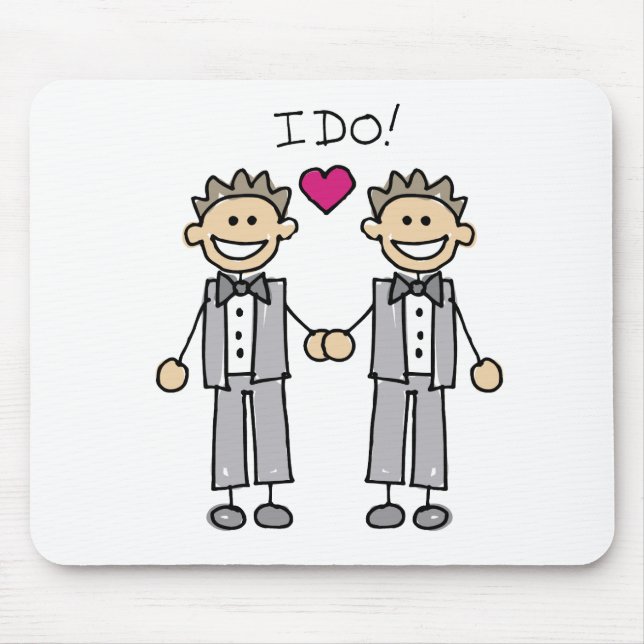 2 Grooms Mouse Mat (Front)