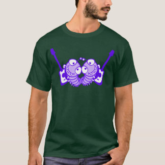 2 Guitar Caterpillars Partyeamwo Friends Band frie T-Shirt