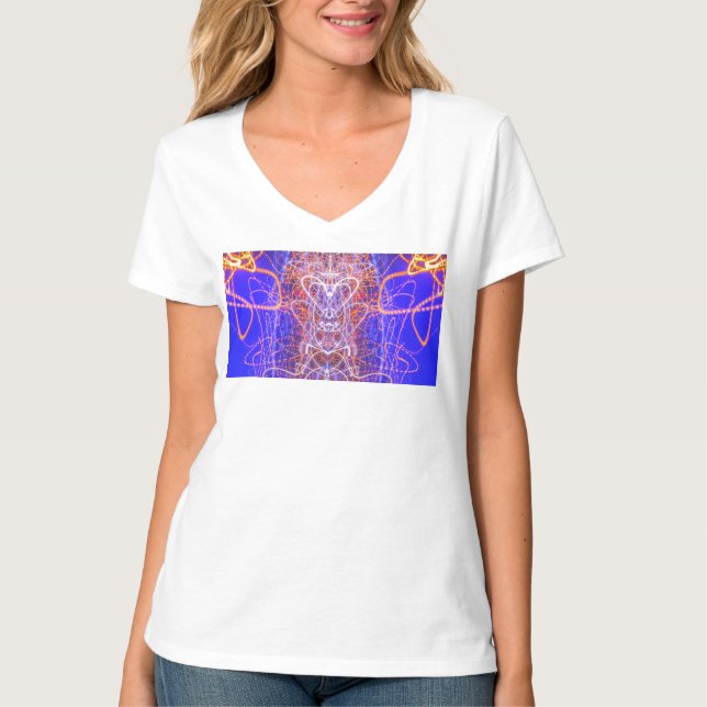 2-HEARTS IN A BLUE UNIVERSE,  T-Shirt (Front)