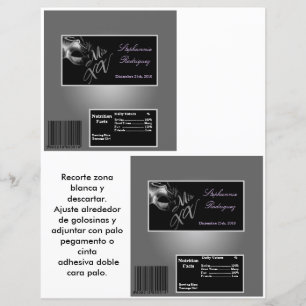 2 Hershey's Large Bar Wrapper Mis XV Silver