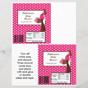 2 Hershey's Large Bar Wrapper Mod Mum Polka D