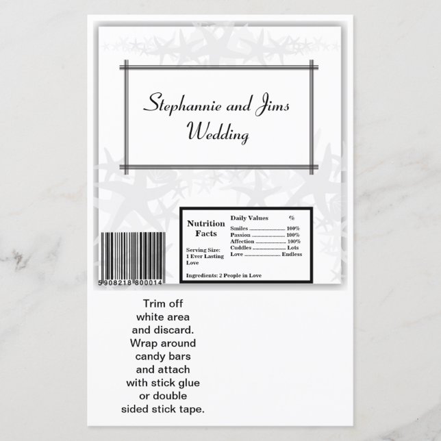 2 Hershey's Large Bar Wrapper Summer Love & Shells (Front)