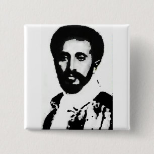 2" HIM Haile Selassie I Badge