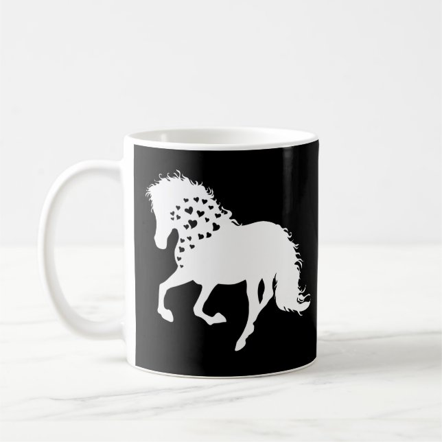 2- Horse Shirt, Horse Lover Tee, Girls Horse Coffee Mug (Left)