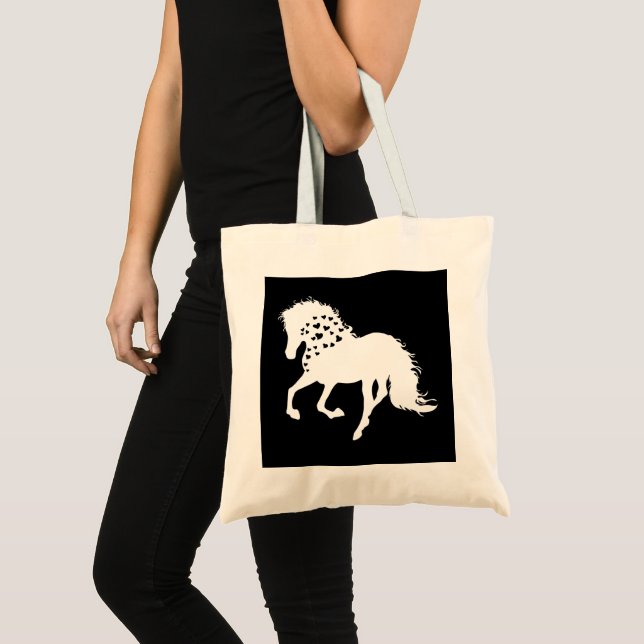 2- Horse Shirt, Horse Lover Tee, Girls Horse Tote Bag (Front (Product))