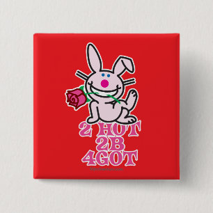 2 Hot 15 Cm Square Badge