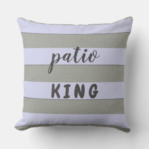 2 in 1 Pastel Blue Stripes Custom Colour and Text Cushion