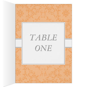 2-in-1 Wedding Reception Table Cards & Menu Cards