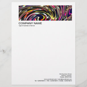 2 in Header 1/2 In Border 1in L Margin - Swirl 02 Custom Letterhead
