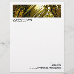 2 in Header 1/2 Inch Border - Liquid Gold Custom Letterhead