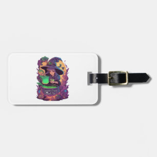 2 In One Halloween Stickers Boo and Trick or Treat Luggage Tag