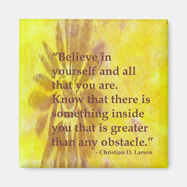 2 Inch Square Magnet 100% Recycled Paper (Front)