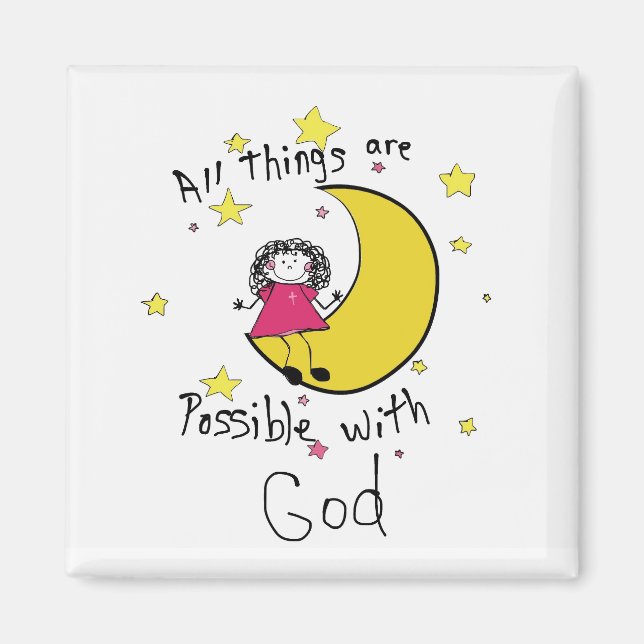 2 Inch Square Magnet with scripture (Front)