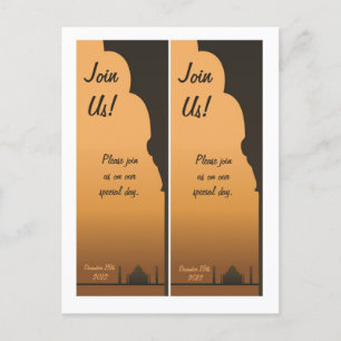 2 Indian Dream Save the Date Bookmarks Announcement Postcard