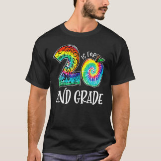 2 Is For 2nd Grade Tie Dye Student Teacher Back To T-Shirt