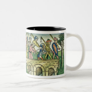 2 Kings 16 9-16 The people of Damascus are taken c Two-Tone Coffee Mug