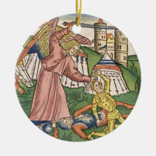 2 Kings 19 35-37 God's vengance on Assyria, from t Ceramic Tree Decoration