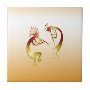2 Kokopelli #40 Tile