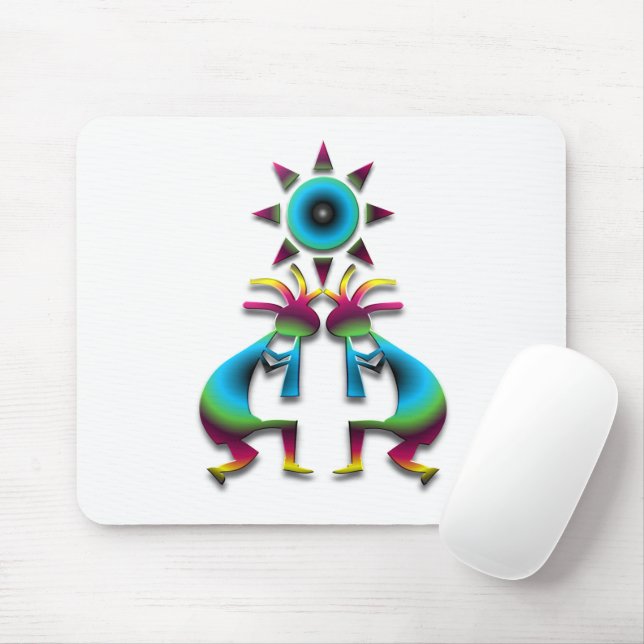 2 Kokopelli #41 Mouse Mat (With Mouse)