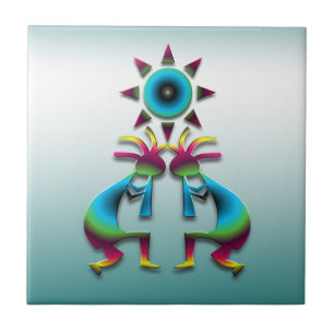 2 Kokopelli #41 Tile