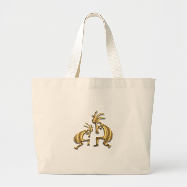 2 Kokopelli #72 Large Tote Bag (Front)