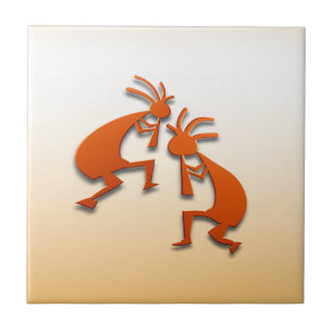 2 Kokopelli #82 Tile