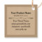 2" Kraft Square Hang Tags with String Custom Logo