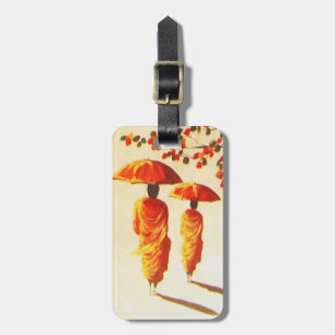 2 Laotian Buddhist Monks Luggage Tag