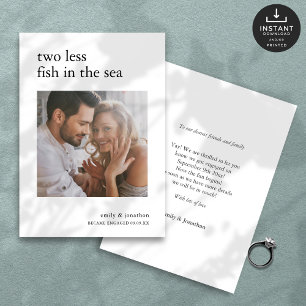 2 less fish in Sea Photo Engagement Announcement