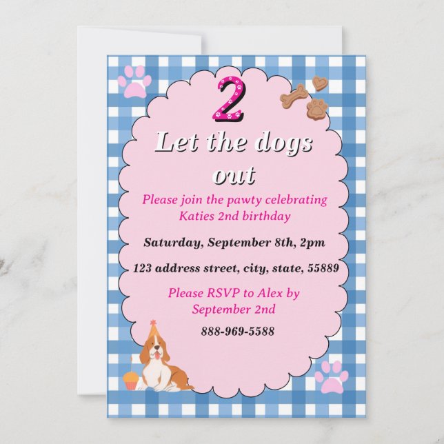 2 let the dogs out invitation (Front)