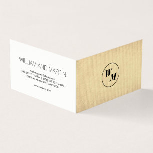 2 Letter Monogram / corporate Business Card