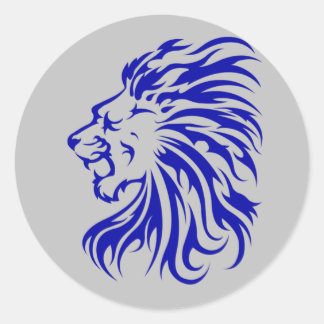 2.lion the king of jungle,gifts for lion lovers classic round sticker