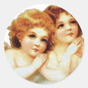 2 Little Angels Praying - Sticker