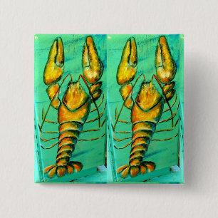 2 lobster green square button
