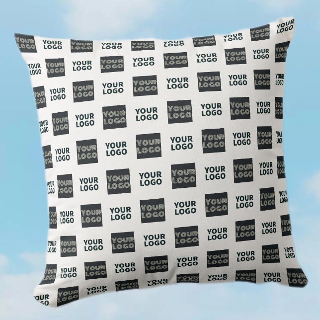 2 Logo's Simple Repeating Logo | White Cushion (Creator Uploaded)