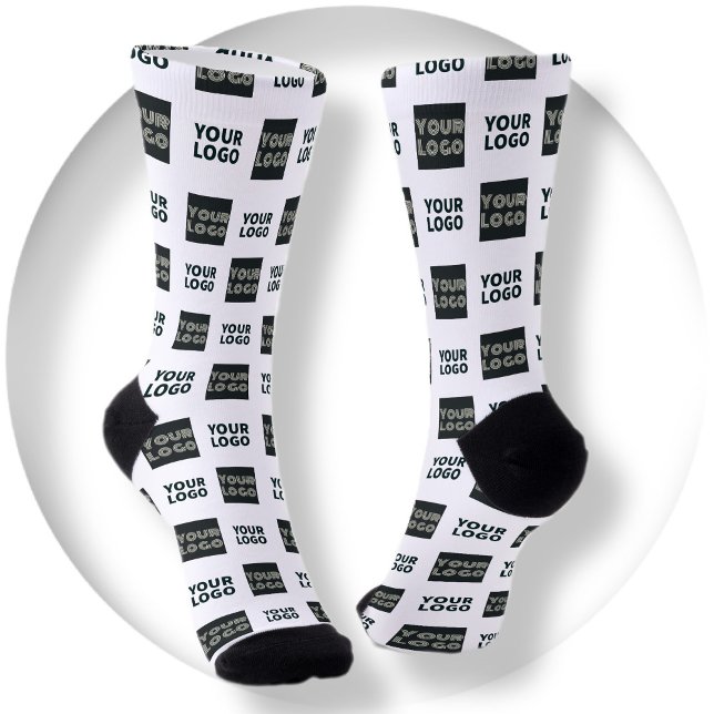 2 Logo's Simple Repeating Logo | White Socks (Creator Uploaded)