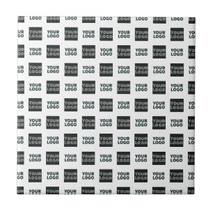 2 Logo's Simple Repeating Logo White Tile