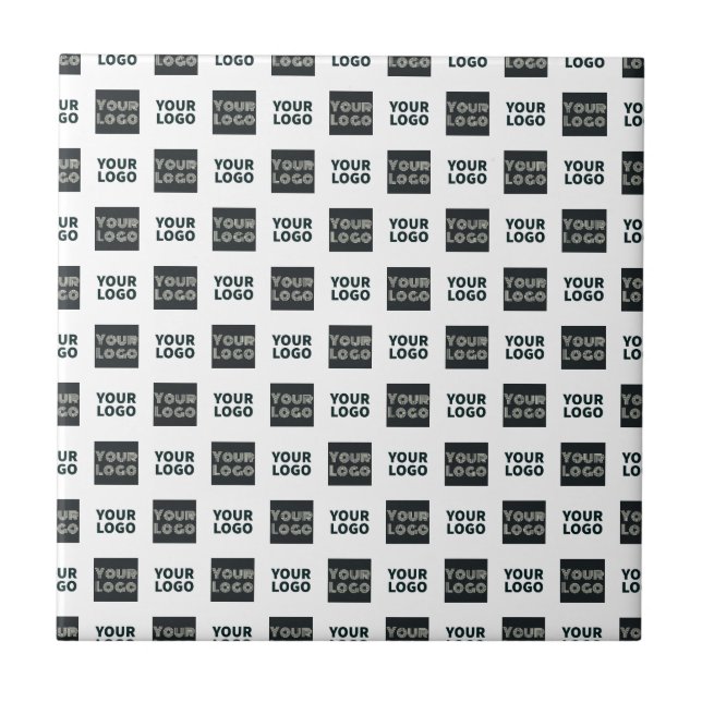 2 Logos Simple Repeating Logos | White Tile (Front)