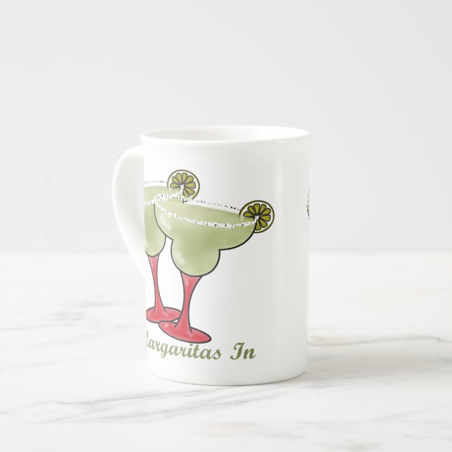2 Margaritas In Bone China Mug (Front Left)